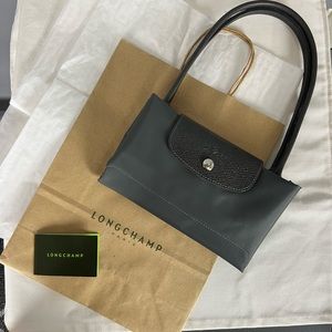 Longchamp Le Pliage Green - medium size (graphite/grey color)